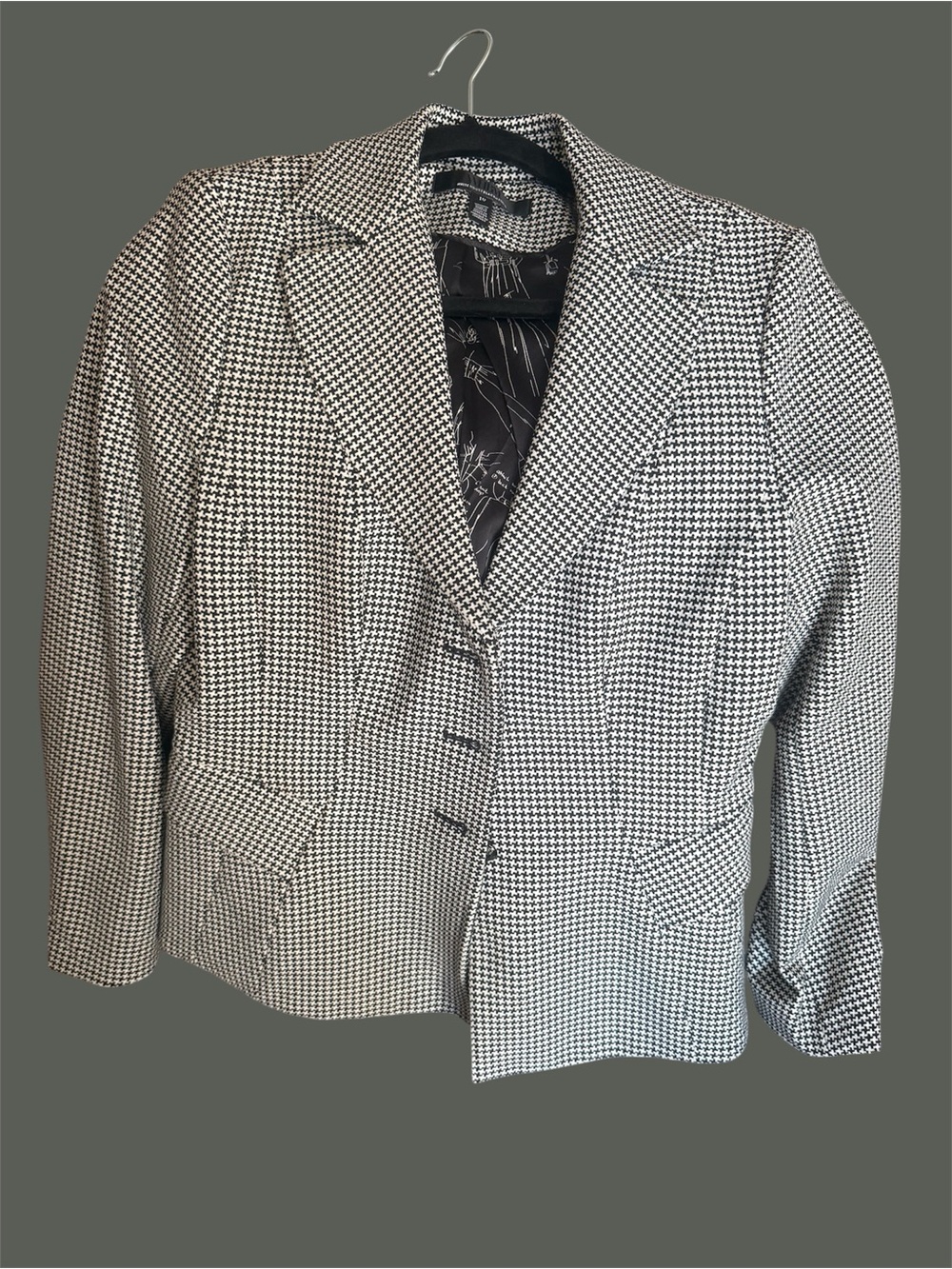 White House Black Market Houndstooth Jacket